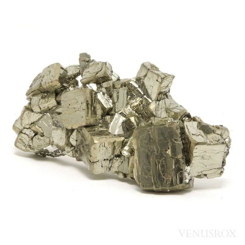 Pyrite Natural Cluster from the Huanzala Mine, Huallanca District, Huanuco Department, Peru | Venusrox