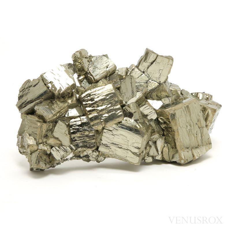 Pyrite Natural Cluster from the Huanzala Mine, Huallanca District, Huanuco Department, Peru | Venusrox