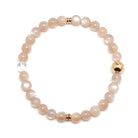 Peach Moonstone Bracelet from India | Venusrox