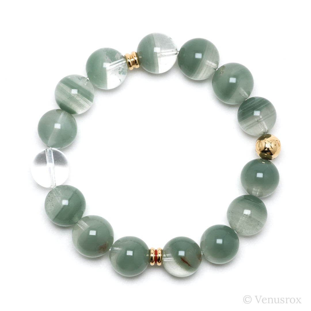 Chlorite Phantom Quartz Bracelet from Brazil | Venusrox