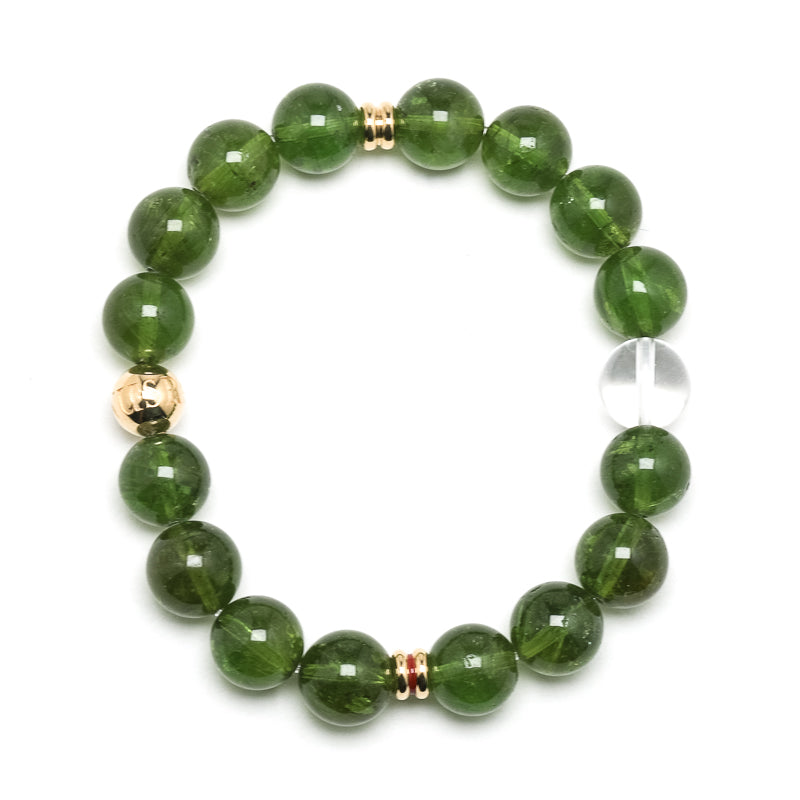 Green Tourmaline Bracelet from Brazil | Venusrox