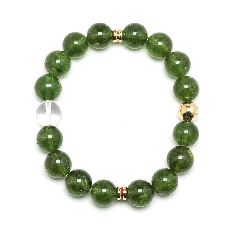 Green Tourmaline Bracelet from Brazil | Venusrox