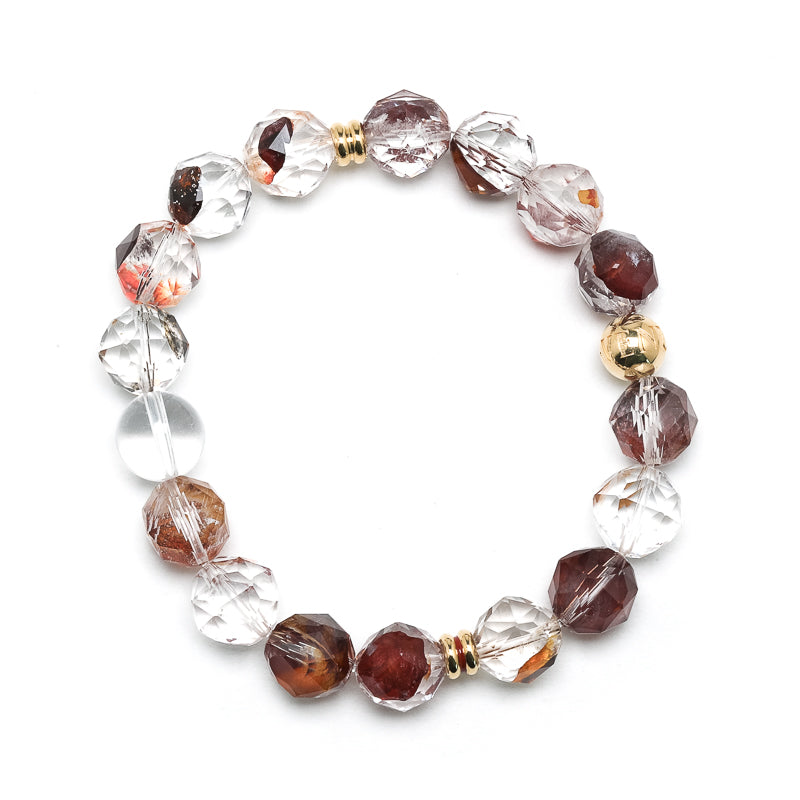 Hematoid Quartz Bracelet from Madagascar | Venusrox