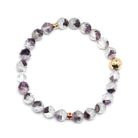 Clear Quartz with Amethyst Phantoms, Hematite and Goethite Bracelet from Brazil | Venusrox
