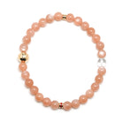 Peach Moonstone Bracelet from India | Venusrox