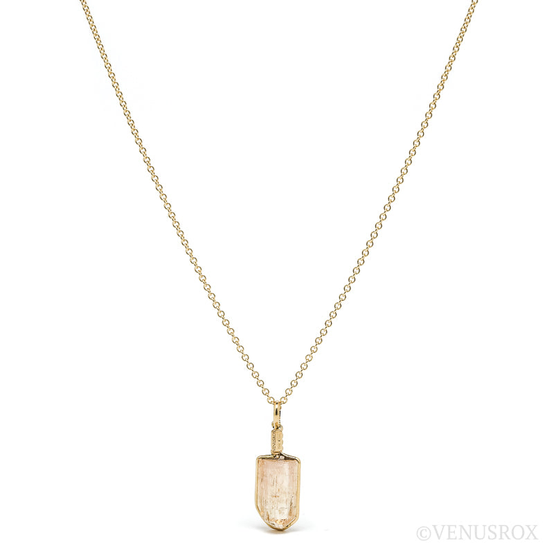 Imperial Topaz Natural Crystal Pendant from Rodrigo Silva District, Ouro Preto, Minas Gerais, Brazil