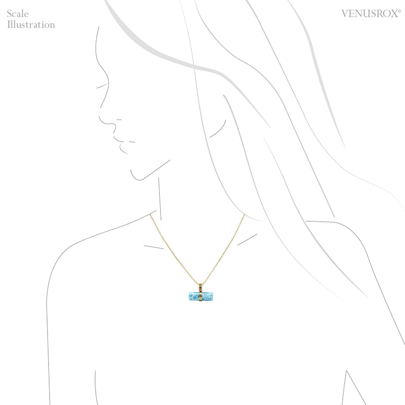 Larimar Pendant from Dominican Republic | Venusrox