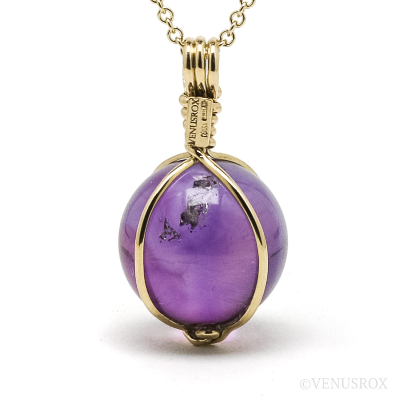 Amethyst Phantom Pendant 18Kt Gold | Venusrox