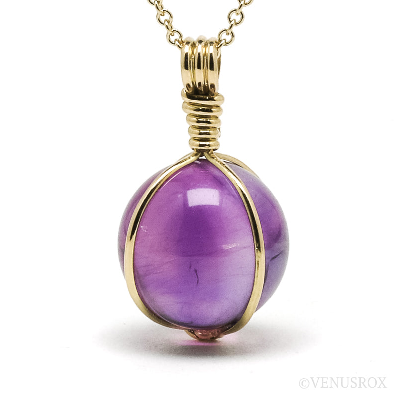 Amethyst Phantom Pendant 18Kt Gold | Venusrox
