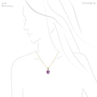 Amethyst Phantom Pendant 18Kt Gold | Venusrox