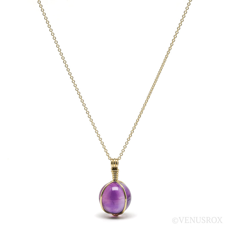 Amethyst Phantom Pendant 18Kt Gold | Venusrox