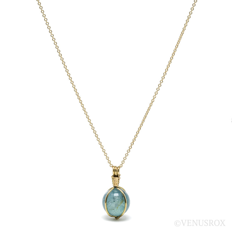 Aquamarine Pendant from the Chitinskaya Oblast Mine, Zabaykalski Krai, Siberia, Russia | Venusrox