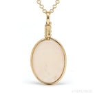 Peach Moonstone Polished Crystal Pendant from India | Venusrox