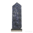 Sodalite Polished/Natural Point from Brazil mounted on a bespoke stand | Venusrox