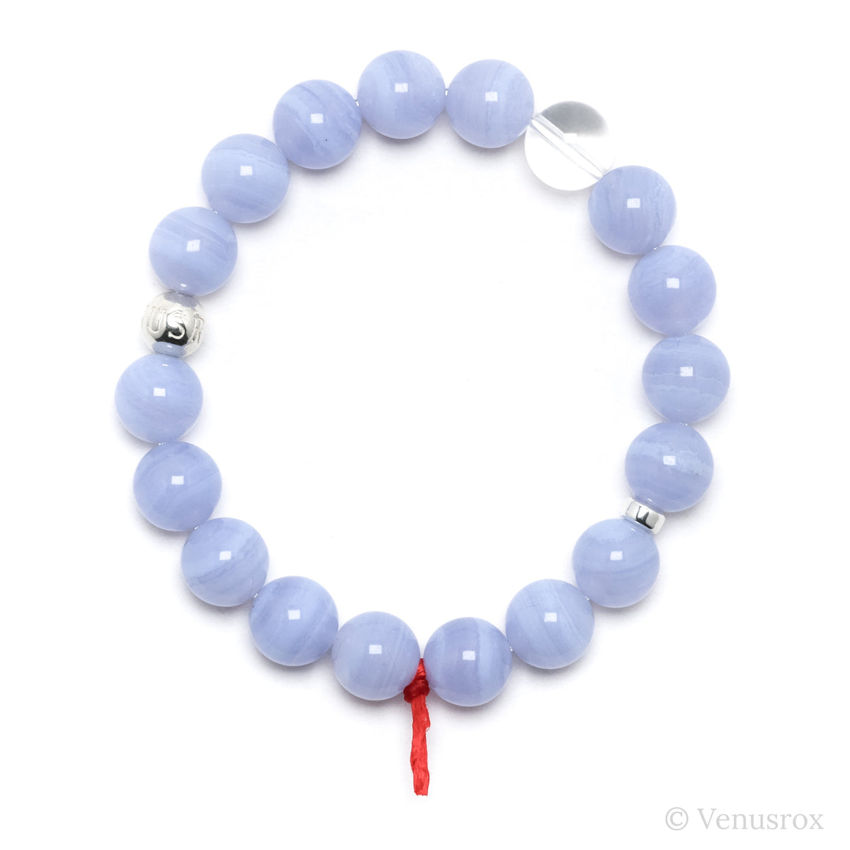 Blue Lace Agate Bracelet from Malawi | Venusrox