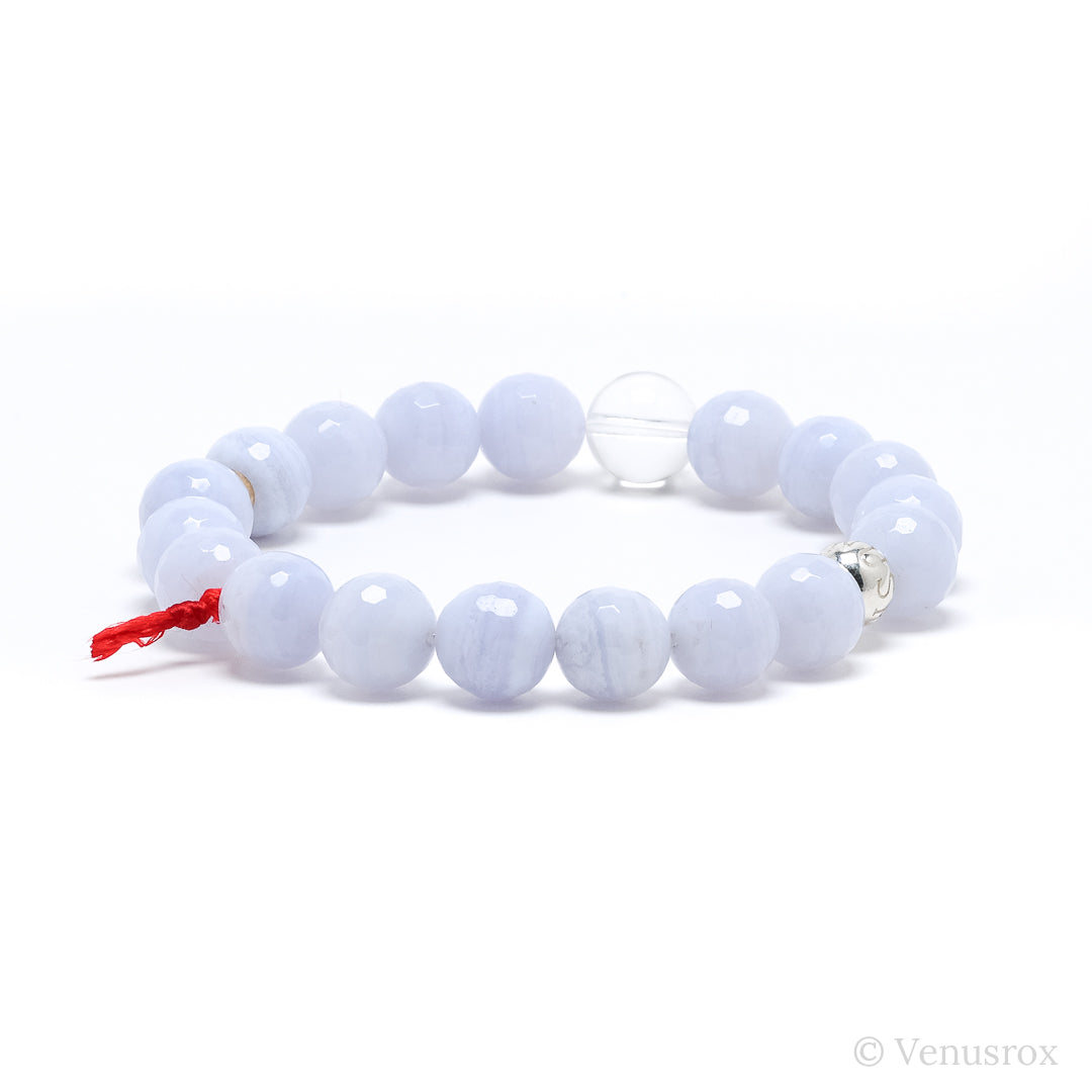 Blue Lace Agate Bracelet from Malawi | Venusrox