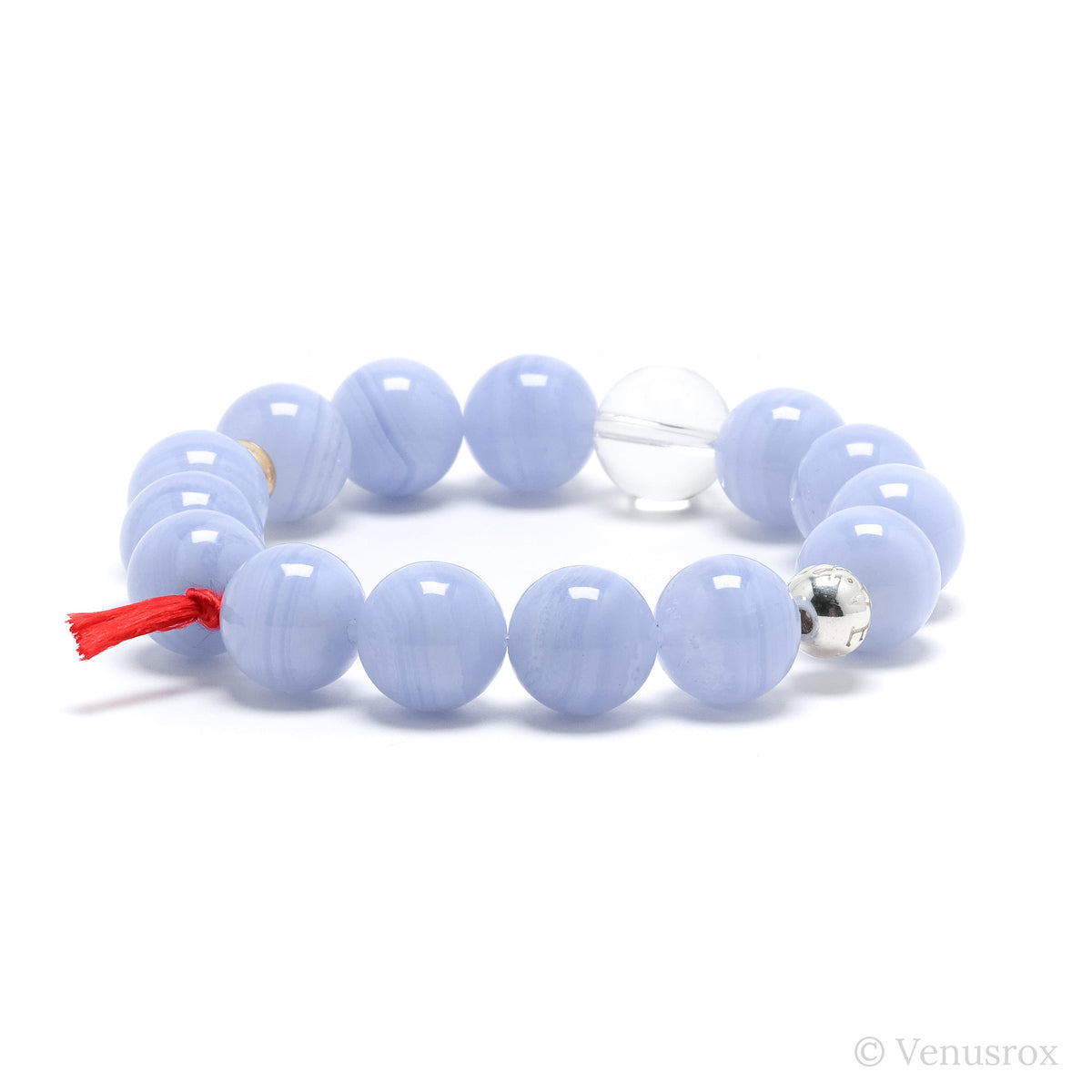 Blue Lace Agate Bracelet from Malawi | Venusrox