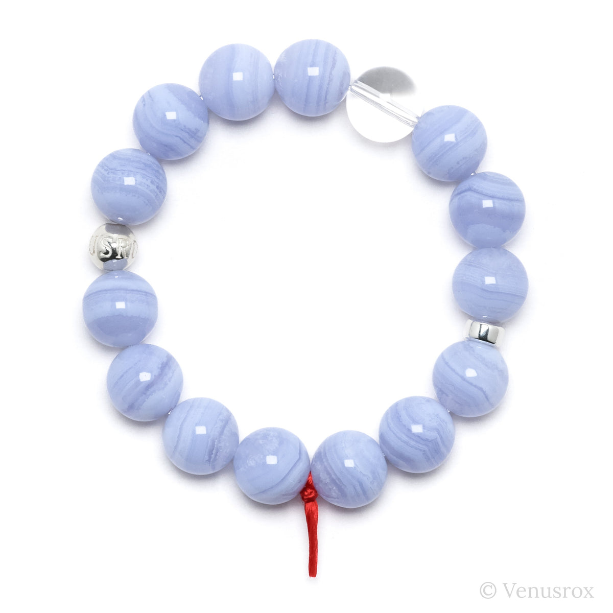 Blue Lace Agate Bracelet from Malawi | Venusrox