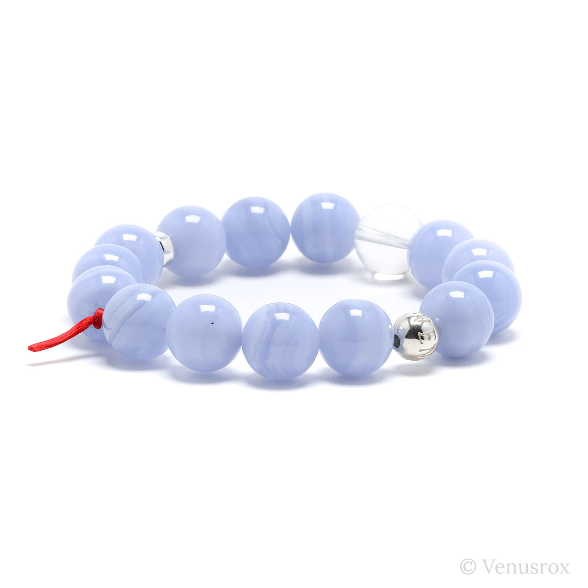 Blue Lace Agate Bracelet from Malawi | Venusrox
