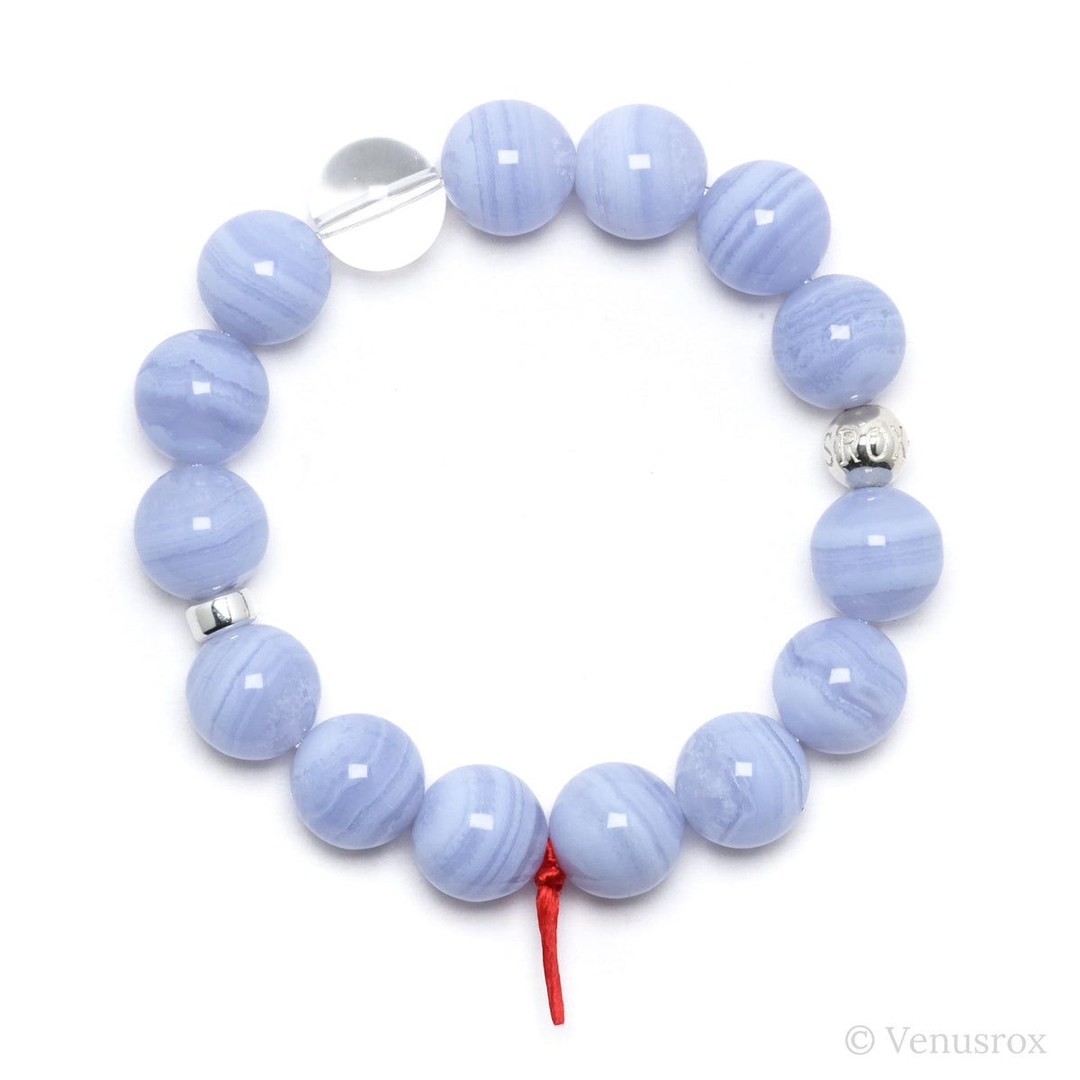 Blue Lace Agate Bracelet from Malawi | Venusrox