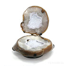 AGATE WITH QUARTZ (CLEAR) POLISHED/NATURAL NODULE - POLISHED CRYSTALS