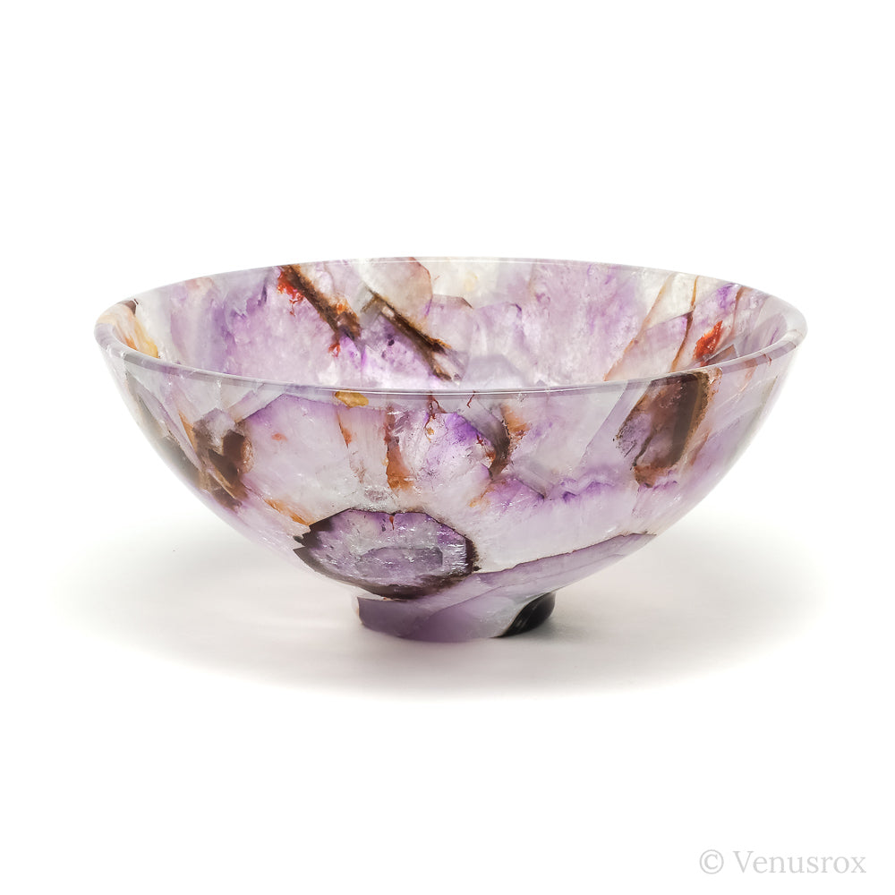 Chevron Amethyst Polished Bowl from India | Venusrox