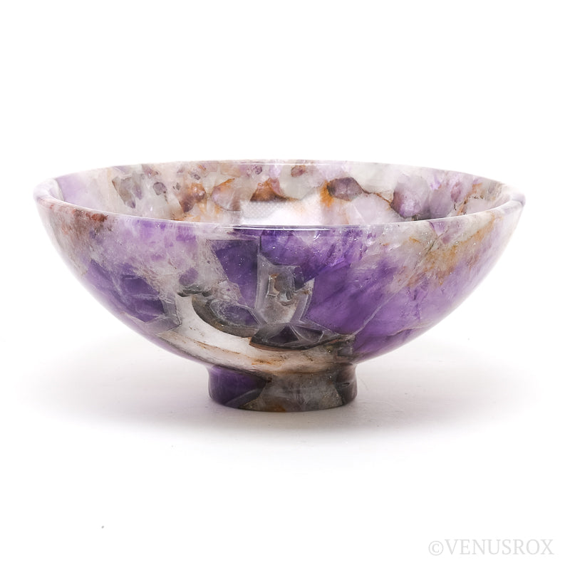 Chevron Amethyst Polished Bowl from India | Venusrox