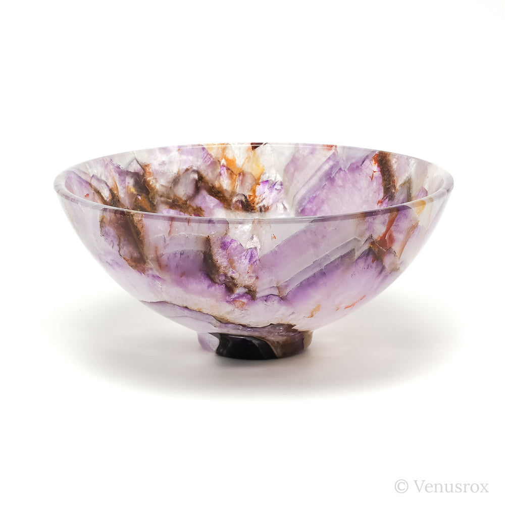 Chevron Amethyst Polished Bowl from India | Venusrox