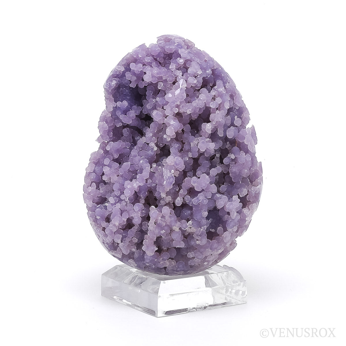 'Grape' Amethyst Polished/Natural Egg from Mamuju Area, Sulawesi Barat Province, Sulawesi, Indonesia | Venusrox