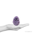 'Grape' Amethyst Polished/Natural Egg from Mamuju Area, Sulawesi Barat Province, Sulawesi, Indonesia | Venusrox