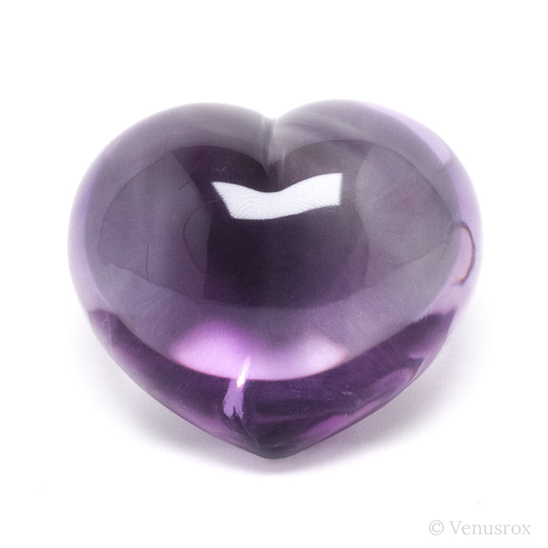 Amethyst Phantom Polished Heart from Brazil | Venusrox