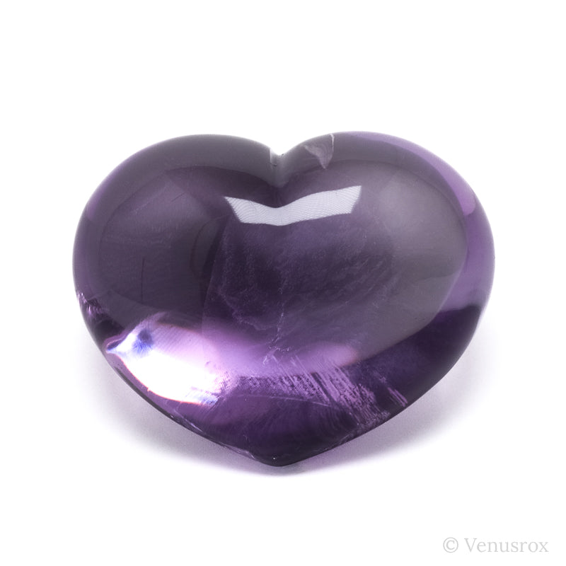 Amethyst Phantom Polished Heart from Brazil | Venusrox
