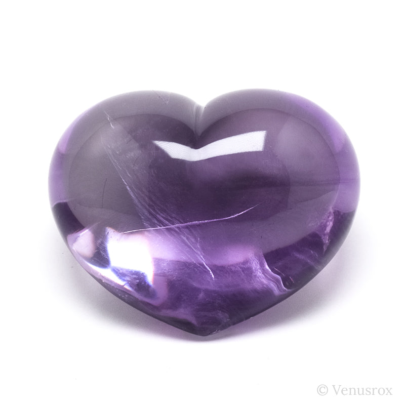Amethyst Phantom Polished Heart from Brazil | Venusrox