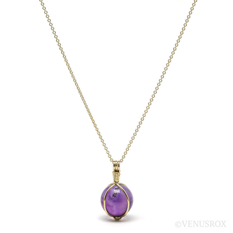 Amethyst Phantom Pendant 18Kt Gold | Venusrox
