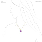 Amethyst Phantom Pendant 18Kt Gold | Venusrox