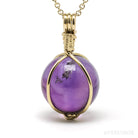 Amethyst Phantom Pendant 18Kt Gold | Venusrox