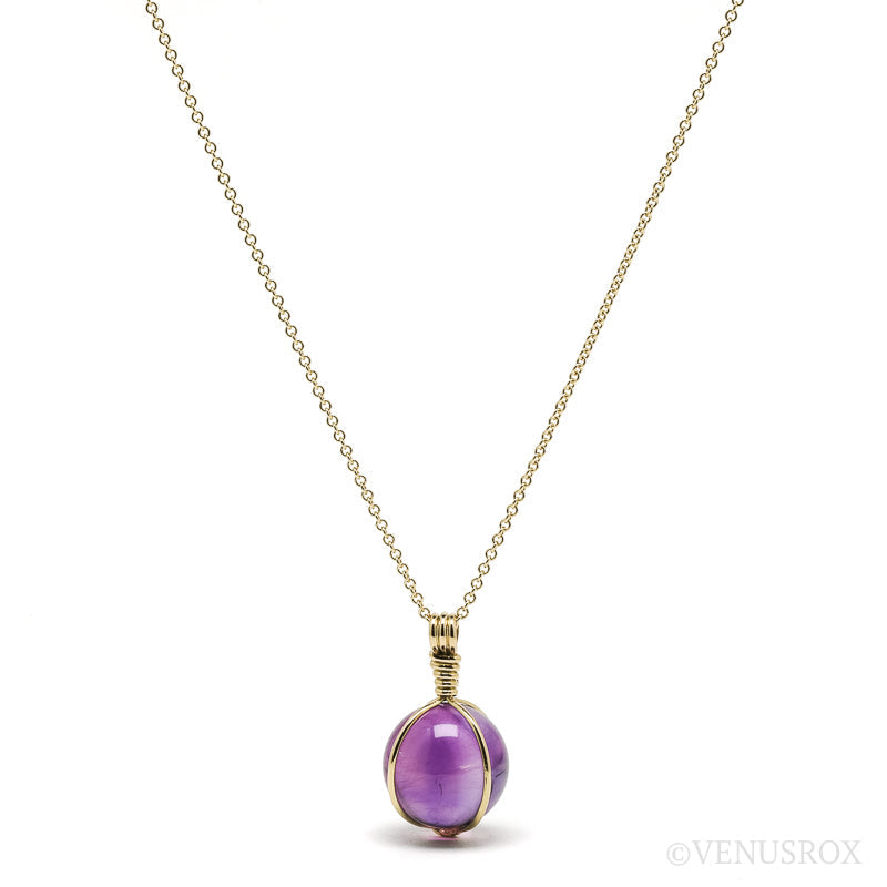 Amethyst Phantom Pendant 18Kt Gold | Venusrox