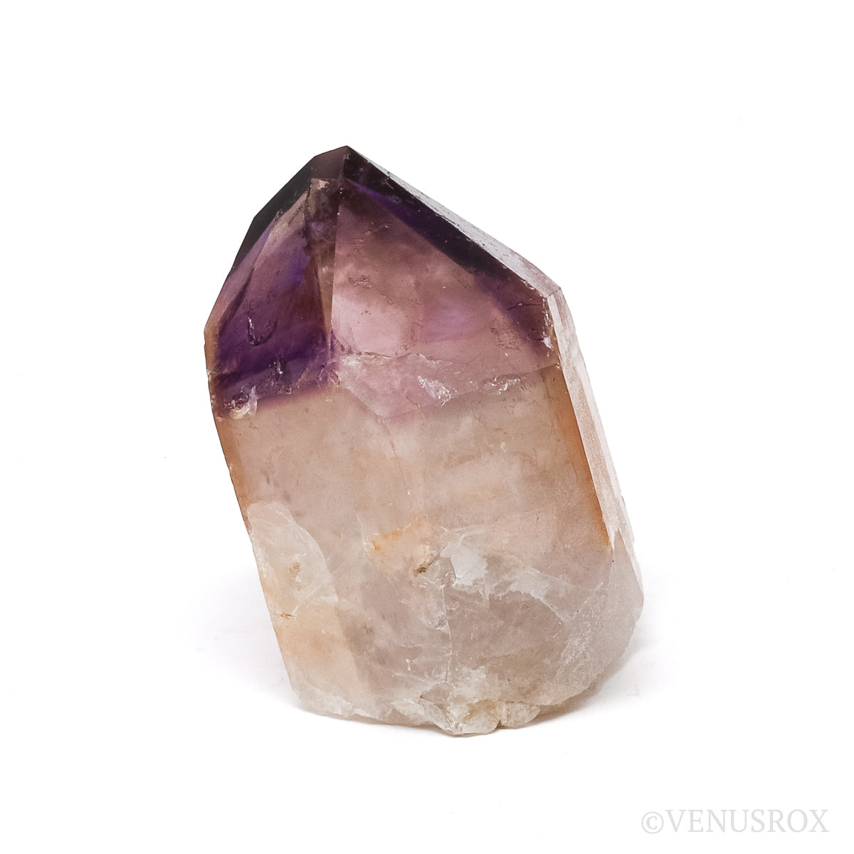Amethyst Phantom Part Polished/Part Natural Point from Cristalina, Goiás, Brazil | Venusrox