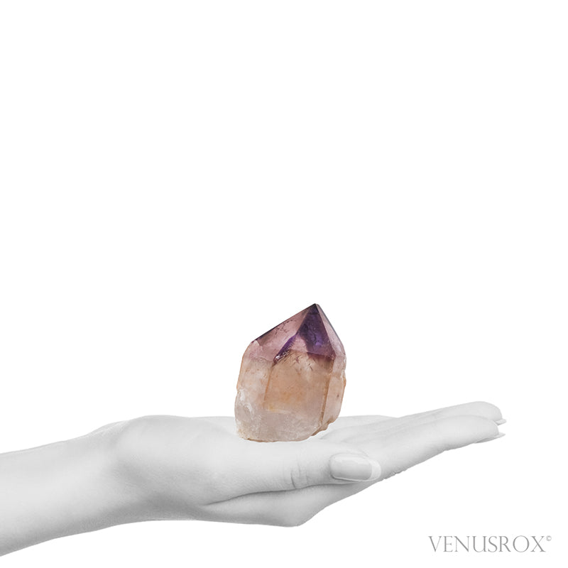 Amethyst Phantom Part Polished/Part Natural Point from Cristalina, Goiás, Brazil | Venusrox