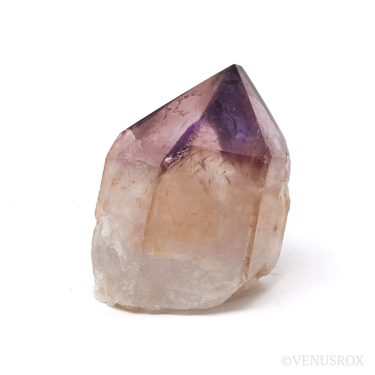 Amethyst Phantom Part Polished/Part Natural Point from Cristalina, Goiás, Brazil | Venusrox