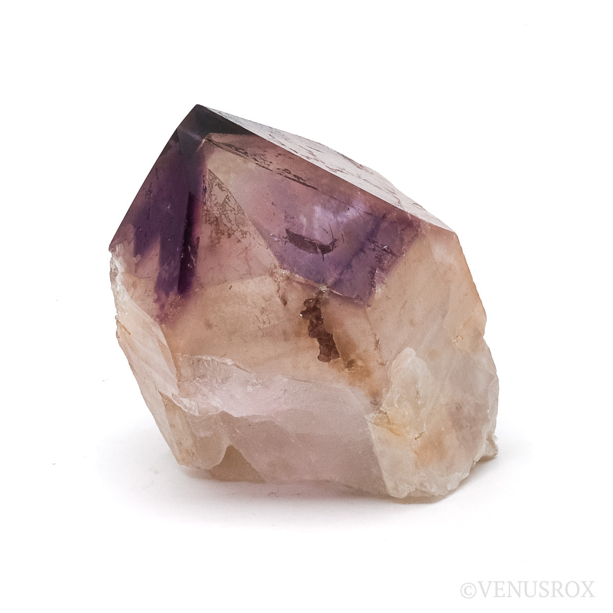Amethyst Phantom Part Polished/Part Natural Point from Cristalina, Goiás, Brazil | Venusrox