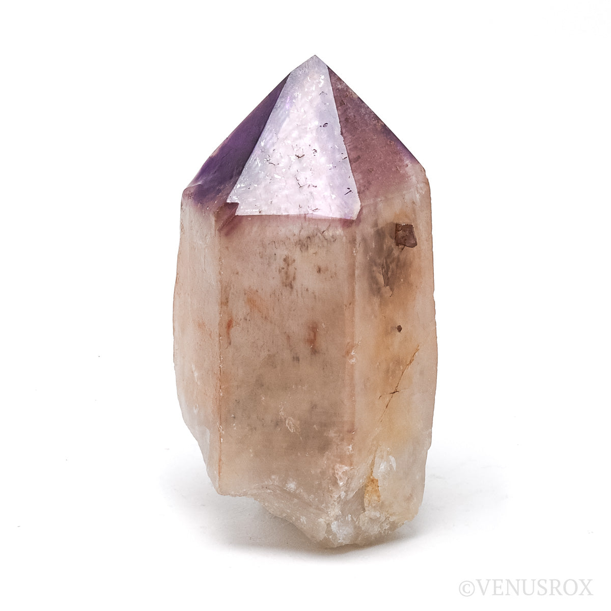 Amethyst Phantom Part Polished/Part Natural Point from Cristalina, Goiás, Brazil | Venusrox