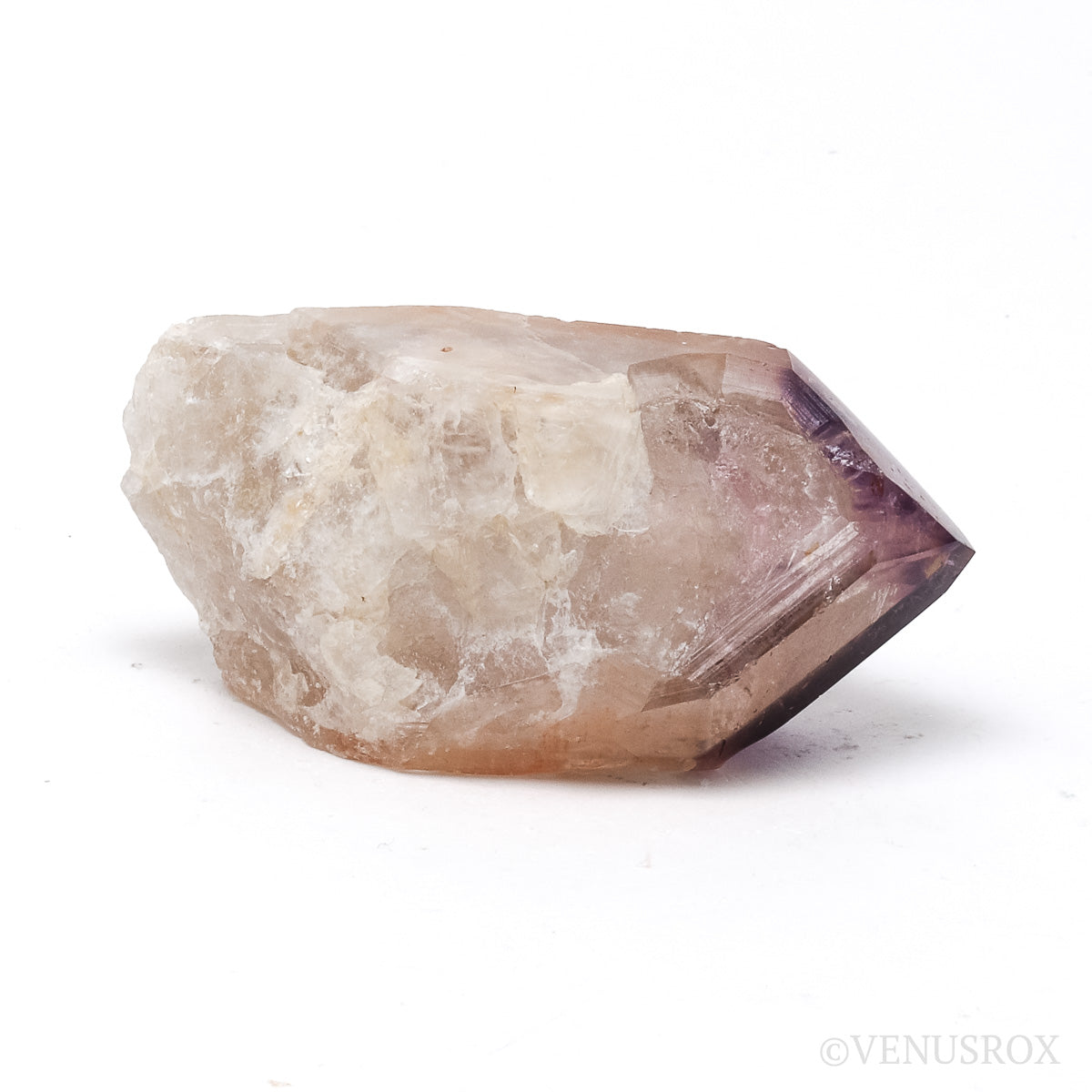 Amethyst Phantom Part Polished/Part Natural Point from Cristalina, Goiás, Brazil | Venusrox