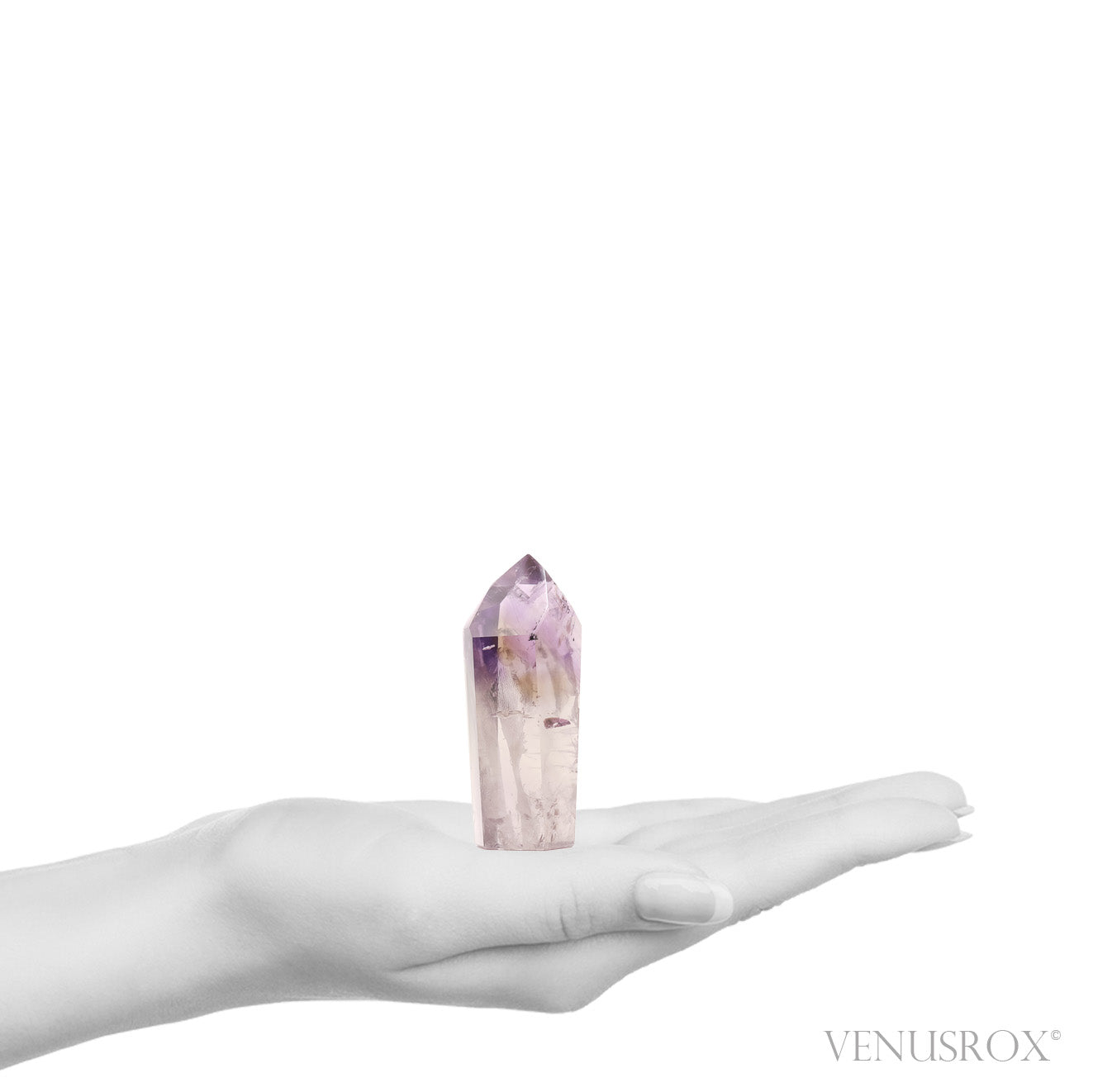 Amethyst Phantom Polished Point from Brazil | Venusrox