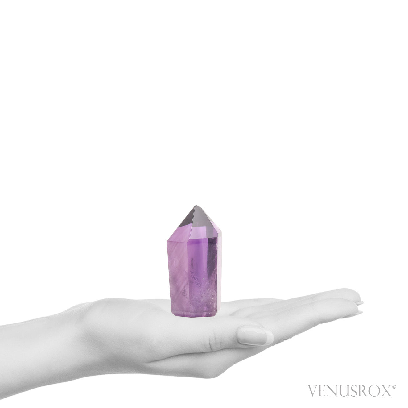 Amethyst Phantom Polished Point from Brazil | Venusrox