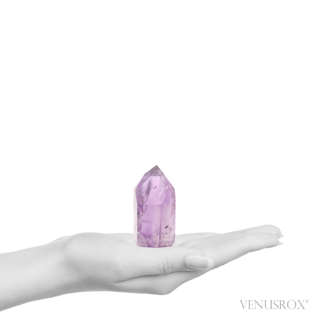 Amethyst Phantom Polished Point from Brazil | Venusrox