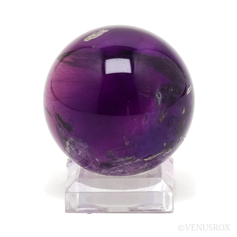 Amethyst Phantom Quartz Polished Sphere from the Goboboseb Mountains, Namibia | Venusrox