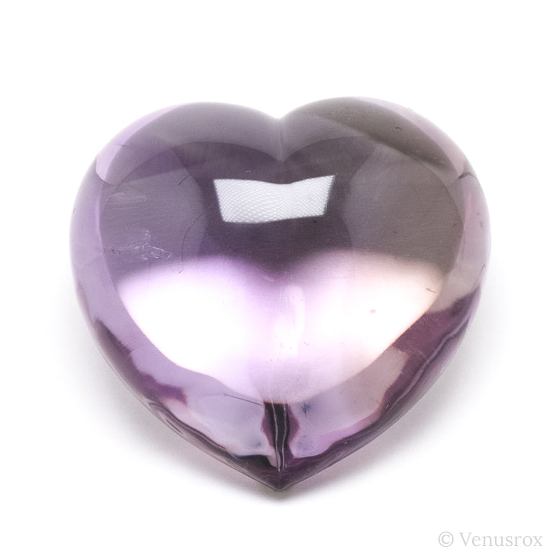 Amethyst & Smoky Phantom Polished Heart from Brazil | Venusrox