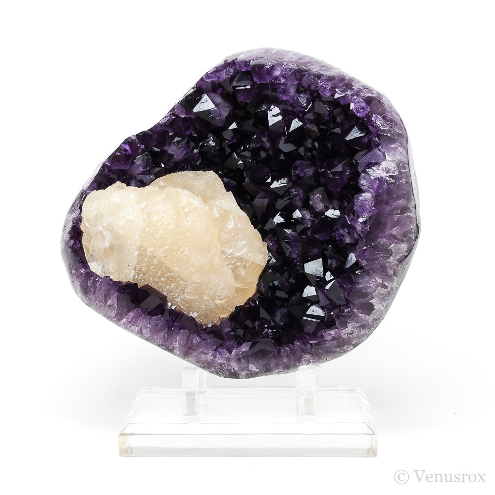 Amethyst with Agate & Calcite Polished/Natural Cluster from Uruguay | Venusrox