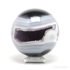 Amethyst with Agate Geode Sphere from Brazil | Venusrox